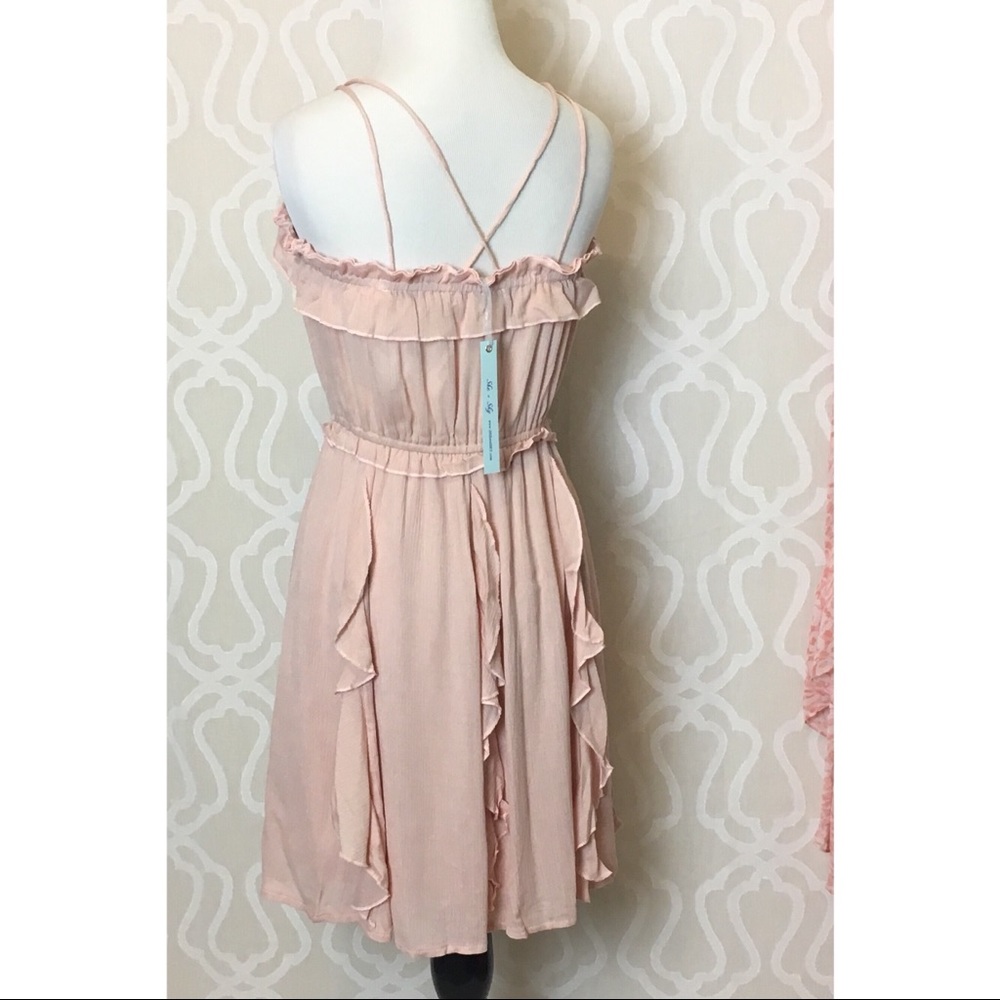 *LAST ONE* Boho Peachy Ruffle Dress - Picture 5 of 7